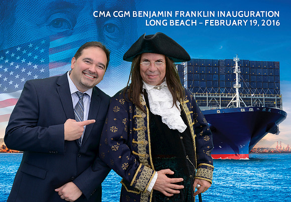 033 CMA CGM Benjamin Franklin Inauguration