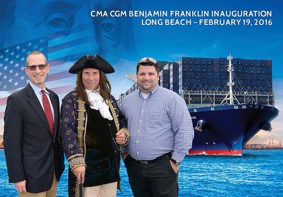 048 CMA CGM Benjamin Franklin Inauguration