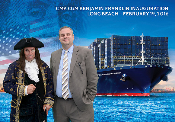 034 CMA CGM Benjamin Franklin Inauguration