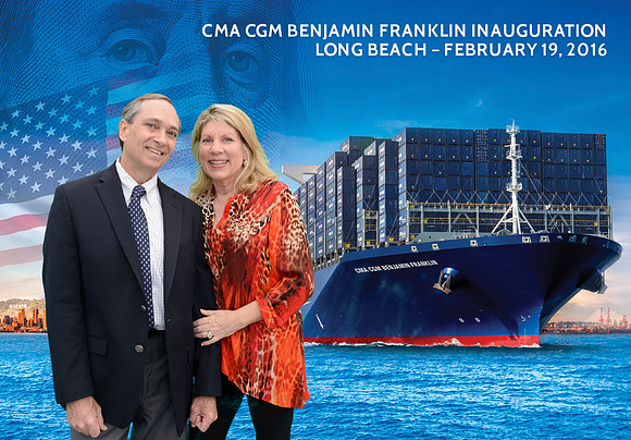 023 CMA CGM Benjamin Franklin Inauguration