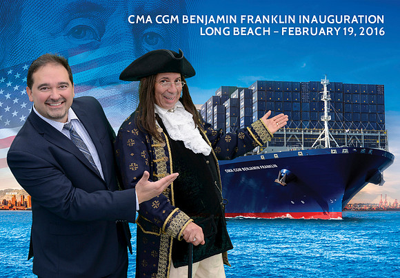 032 CMA CGM Benjamin Franklin Inauguration