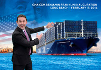 015 CMA CGM Benjamin Franklin Inauguration
