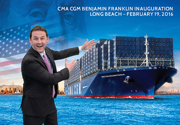 015 CMA CGM Benjamin Franklin Inauguration