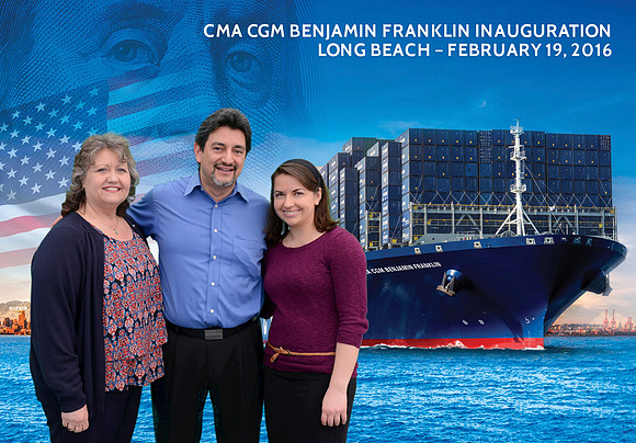019 CMA CGM Benjamin Franklin Inauguration