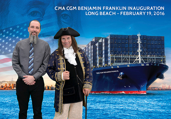 051 CMA CGM Benjamin Franklin Inauguration