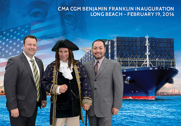 040 CMA CGM Benjamin Franklin Inauguration