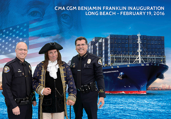 050 CMA CGM Benjamin Franklin Inauguration