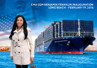 007 CMA CGM Benjamin Franklin Inauguration