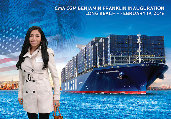 007 CMA CGM Benjamin Franklin Inauguration