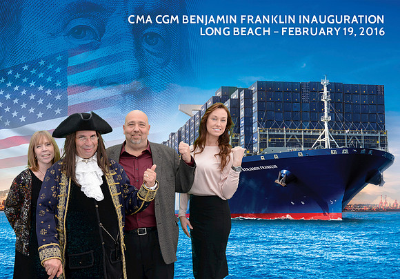 043 CMA CGM Benjamin Franklin Inauguration