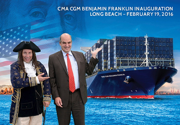 042 CMA CGM Benjamin Franklin Inauguration