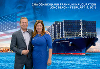 013 CMA CGM Benjamin Franklin Inauguration
