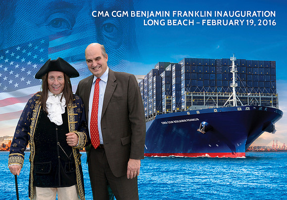 041 CMA CGM Benjamin Franklin Inauguration