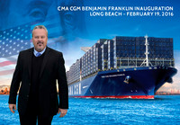 010 CMA CGM Benjamin Franklin Inauguration