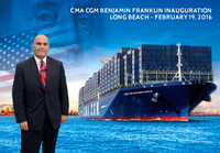 004 CMA CGM Benjamin Franklin Inauguration