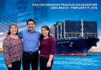 020 CMA CGM Benjamin Franklin Inauguration