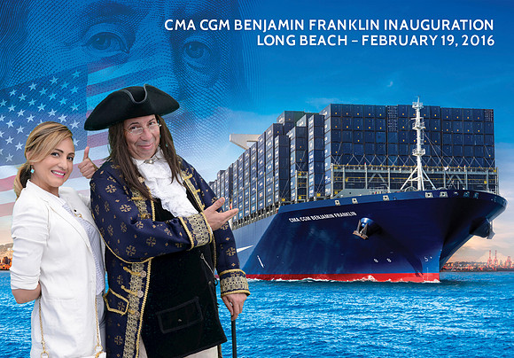 044 CMA CGM Benjamin Franklin Inauguration