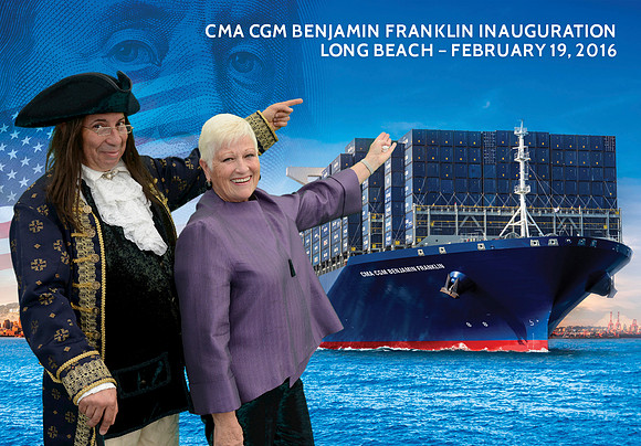 037 CMA CGM Benjamin Franklin Inauguration