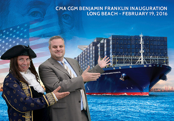 035 CMA CGM Benjamin Franklin Inauguration