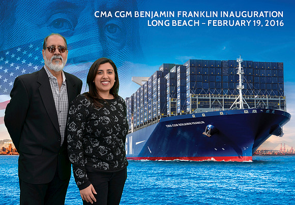 038 CMA CGM Benjamin Franklin Inauguration