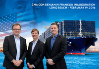 011 CMA CGM Benjamin Franklin Inauguration