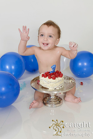 076 Liam Wacker 1st Birthday Portraits and Cake Smash