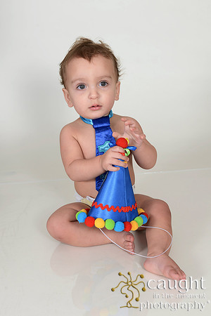 016 Liam Wacker 1st Birthday Portraits and Cake Smash