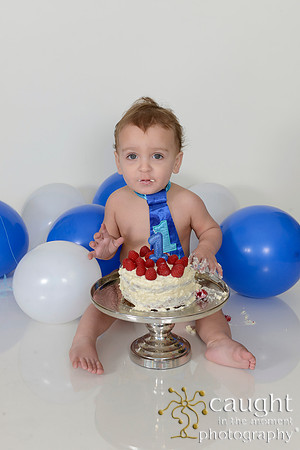 052 Liam Wacker 1st Birthday Portraits and Cake Smash