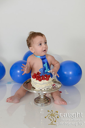 050 Liam Wacker 1st Birthday Portraits and Cake Smash